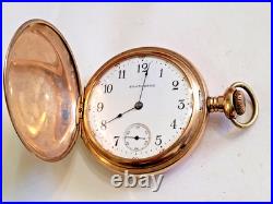 Antique 1906 South Bend Full Hunter Size 16s Pocket Watch GF