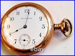 Antique 1906 South Bend Full Hunter Size 16s Pocket Watch GF