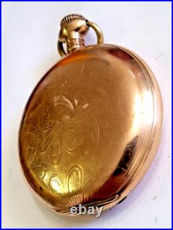 Antique 1906 South Bend Full Hunter Size 16s Pocket Watch GF
