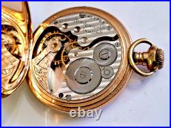 Antique 1906 South Bend Full Hunter Size 16s Pocket Watch GF