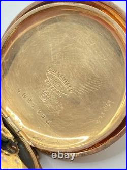 Antique 1906 Waltham Gold Filled Pocket Watch NM RUNS w 52 Fob Chain w Diamond