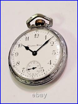 Antique 1907 Size 16 Hampden Pocket Watch - Train Case
