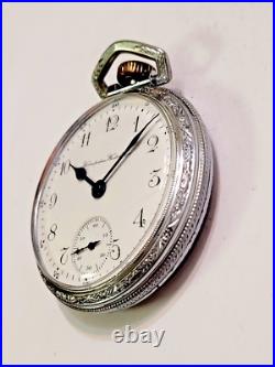 Antique 1907 Size 16 Hampden Pocket Watch - Train Case
