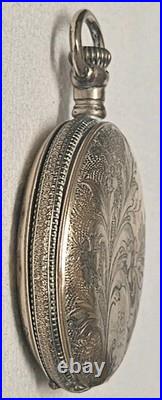 Antique 1908 Elgin Pocket Watch 7 Jewels RUNNING Gold Filled Ornate Floral Case