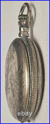 Antique 1908 Elgin Pocket Watch 7 Jewels RUNNING Gold Filled Ornate Floral Case