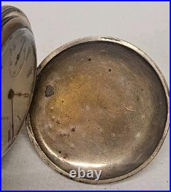 Antique 1908 Elgin Pocket Watch 7 Jewels RUNNING Gold Filled Ornate Floral Case