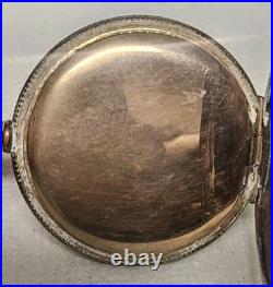 Antique 1908 Elgin Pocket Watch 7 Jewels RUNNING Gold Filled Ornate Floral Case