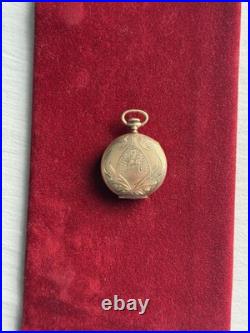 Antique 1908 Hampden Molly Stark 20 Year Gold Fill Hunter Case Overwound