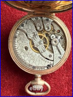 Antique 1908 Hampden Molly Stark 20 Year Gold Fill Hunter Case Overwound