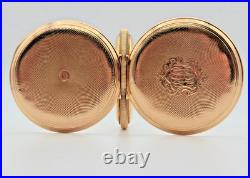 Antique 1908 Waltham 15J 12s Pocket Watch 14k Solid Gold Roy Hunter Case Runs