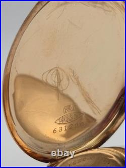 Antique 1908 Waltham 15J 12s Pocket Watch 14k Solid Gold Roy Hunter Case Runs