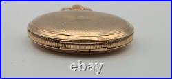 Antique 1908 Waltham 15J 12s Pocket Watch 14k Solid Gold Roy Hunter Case Runs
