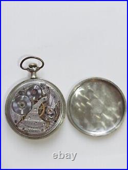 Antique 1908 Waltham Grade 610 Model 1908 7j 16s Pocket Watch Steel Case Running