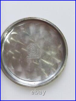 Antique 1908 Waltham Grade 610 Model 1908 7j 16s Pocket Watch Steel Case Running