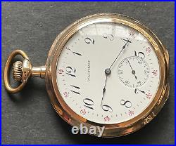 Antique 1908 Waltham Riverside Model 1894 Pocket Watch Running GF Case 12s 19j
