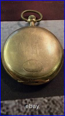 Antique 1909 Elgin Pocket Watch 15 Jewels Gold Filled Cyclone Case
