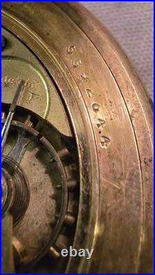 Antique 1909 Elgin Pocket Watch 15 Jewels Gold Filled Cyclone Case