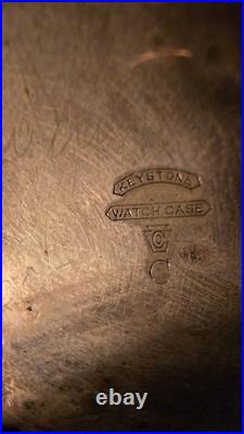 Antique 1909 Elgin Pocket Watch 15 Jewels Gold Filled Cyclone Case