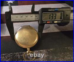 Antique 1909 Elgin Pocket Watch 15 Jewels Gold Filled Cyclone Case