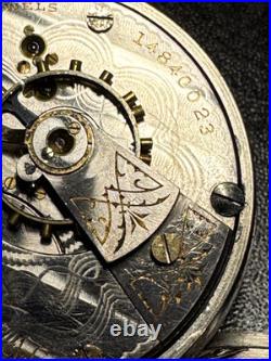 Antique 1910 Elgin 18s Pocket Watch 17 J Model 5 with Keystone Silveroid Case