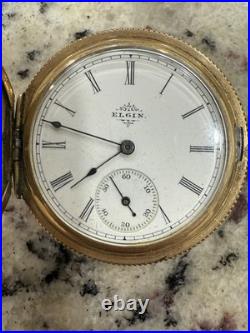 Antique 1910 Elgin Full Hunter Grade 295 Sz 12 15J Pocket Watch