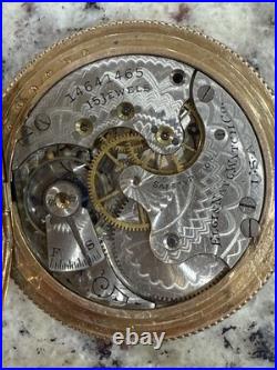 Antique 1910 Elgin Full Hunter Grade 295 Sz 12 15J Pocket Watch