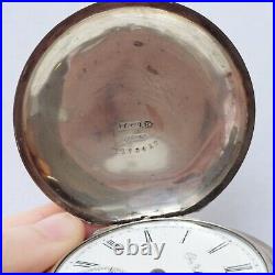 Antique 1910 Elgin Grade 309 Model 4 18s 7j Pocket Watch Coin Silver Hunter Case