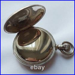 Antique 1910 Elgin Grade 309 Model 4 18s 7j Pocket Watch Coin Silver Hunter Case