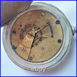 Antique 1910 Elgin Grade 309 Model 4 18s 7j Pocket Watch Coin Silver Hunter Case