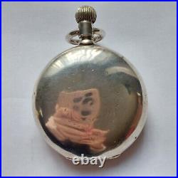 Antique 1910 Elgin Grade 309 Model 4 18s 7j Pocket Watch Coin Silver Hunter Case