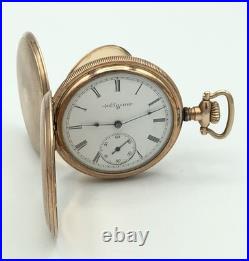 Antique 1911 ELGIN GF Full Hunter Pocket Watch 16s. Grade 290. 7J. Working