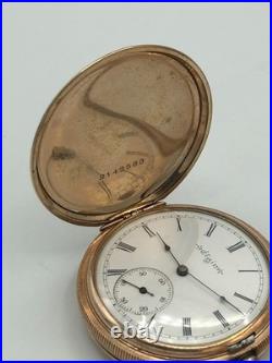 Antique 1911 ELGIN GF Full Hunter Pocket Watch 16s. Grade 290. 7J. Working