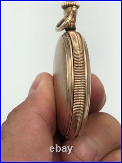 Antique 1911 ELGIN GF Full Hunter Pocket Watch 16s. Grade 290. 7J. Working