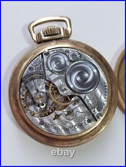 Antique 1911 Elgin 313 Model 7 15j 16s Rolled Plate Case Pocket Watch Needs Work