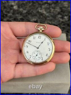 Antique 1911 Elgin Grade 315 Model 3 Gold Filled 15j 12s Pocket Watch -Rare Case