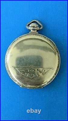 Antique 1911 Illinois Pocket Watch Size 12 17 Jewel Gr 273 Gold Plated Case