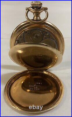 Antique 1912 Elgin 14K GF Full Hunter Case Pocket Watch. Great Shape