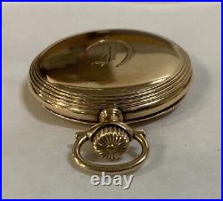 Antique 1912 Elgin 14K GF Full Hunter Case Pocket Watch. Great Shape