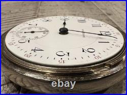 Antique 1913 Waltham Pocket Watch 17 Jewel Movement, Nickel Case, Runs