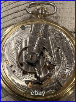 Antique 1913 Waltham Pocket Watch 17 Jewel Movement, Nickel Case, Runs