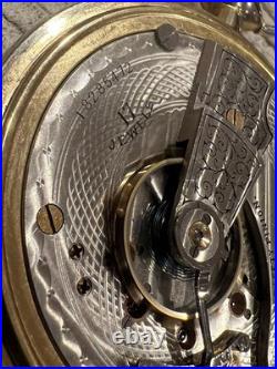 Antique 1913 Waltham Pocket Watch 17 Jewel Movement, Nickel Case, Runs