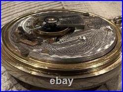 Antique 1913 Waltham Pocket Watch 17 Jewel Movement, Nickel Case, Runs