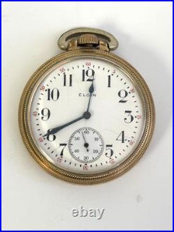 Antique 1917 Elgin Grade 293 Model 7 16s 7 Jewels Gold Filled Case Pocket Watch