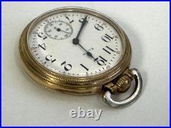 Antique 1917 Elgin Grade 293 Model 7 16s 7 Jewels Gold Filled Case Pocket Watch