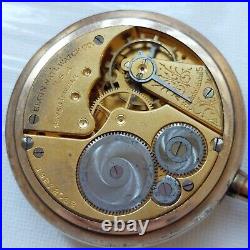 Antique 1917 Elgin Grade 293 Model 7 16s 7 Jewels Gold Filled Case Pocket Watch