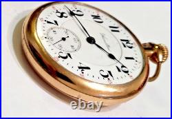 Antique 1917 Hamilton Railroad Grade 16s 21 Jewels GF Case Pocket Watch