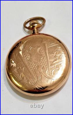 Antique 1917 Hamilton Railroad Grade 16s 21 Jewels GF Case Pocket Watch
