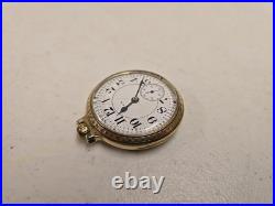 Antique 1919 Elgin 454 Father Time 16s 21j Railroad Pocket Watch 12kt GF Case