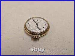 Antique 1919 Elgin 454 Father Time 16s 21j Railroad Pocket Watch 12kt GF Case