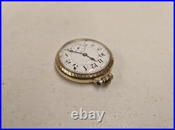 Antique 1919 Elgin 454 Father Time 16s 21j Railroad Pocket Watch 12kt GF Case